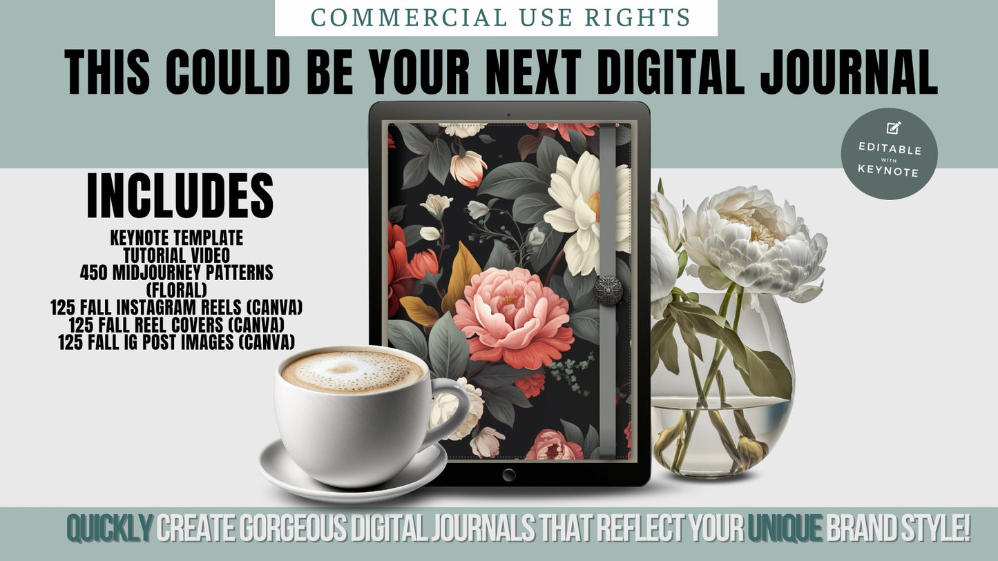 Digital Journal Template Pack Keynote