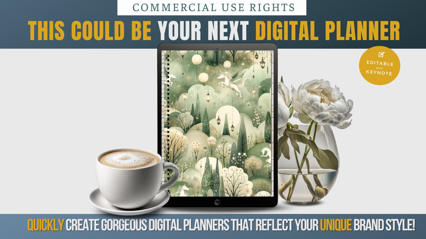 Sage Flow Digital Planner Template Pack Keynote